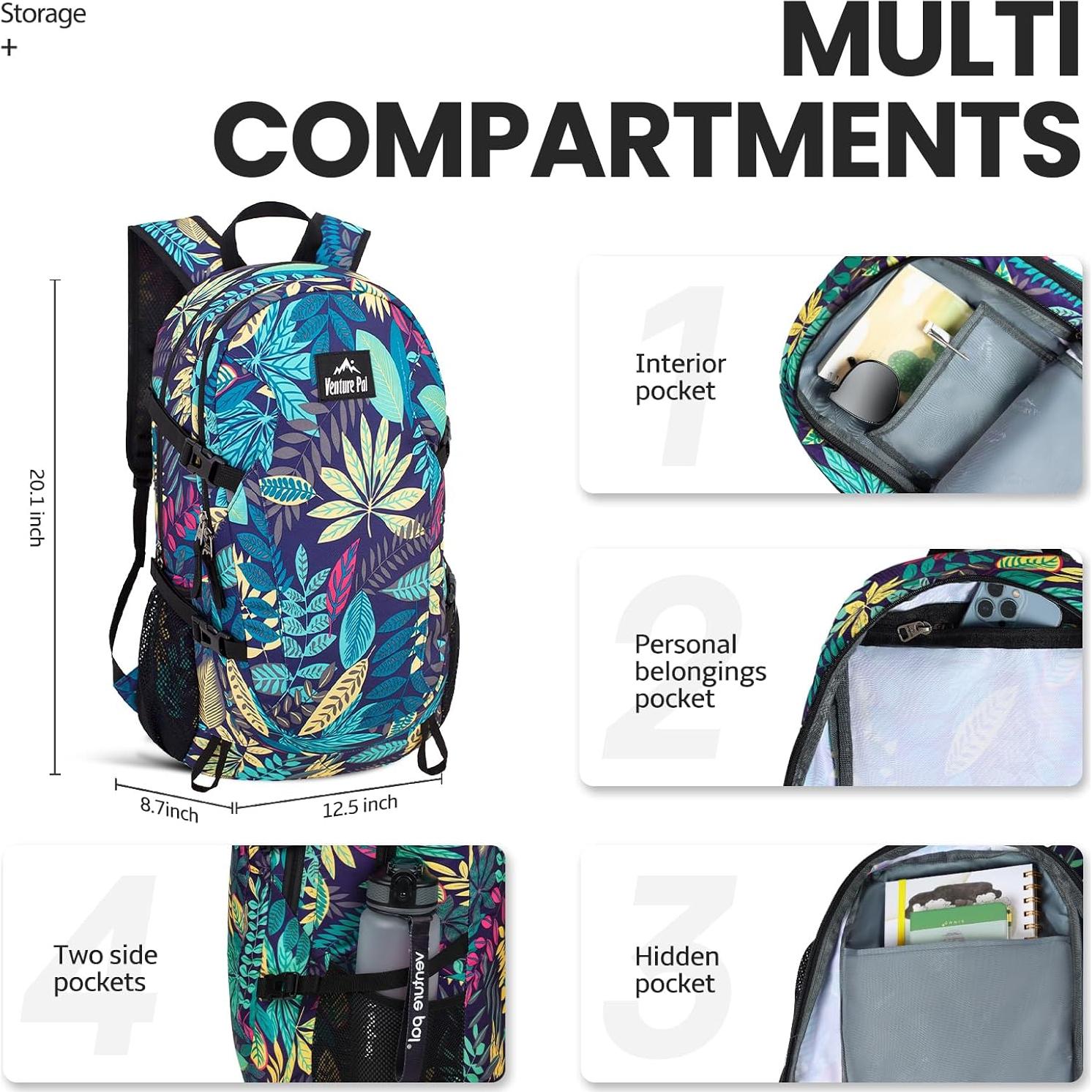 Mochila de Senderismo Plegable Venture Pal 40L Nylon Impermeable