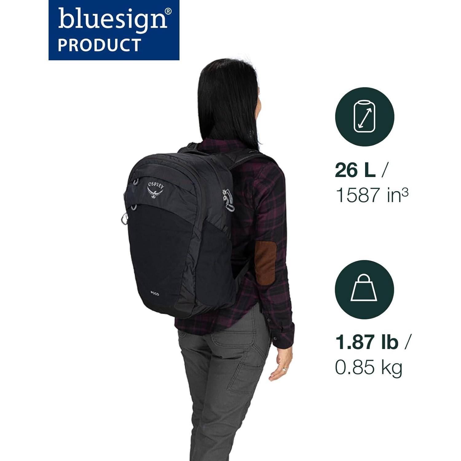 Mochila Osprey Poco para Senderismo con Almohadilla Negra