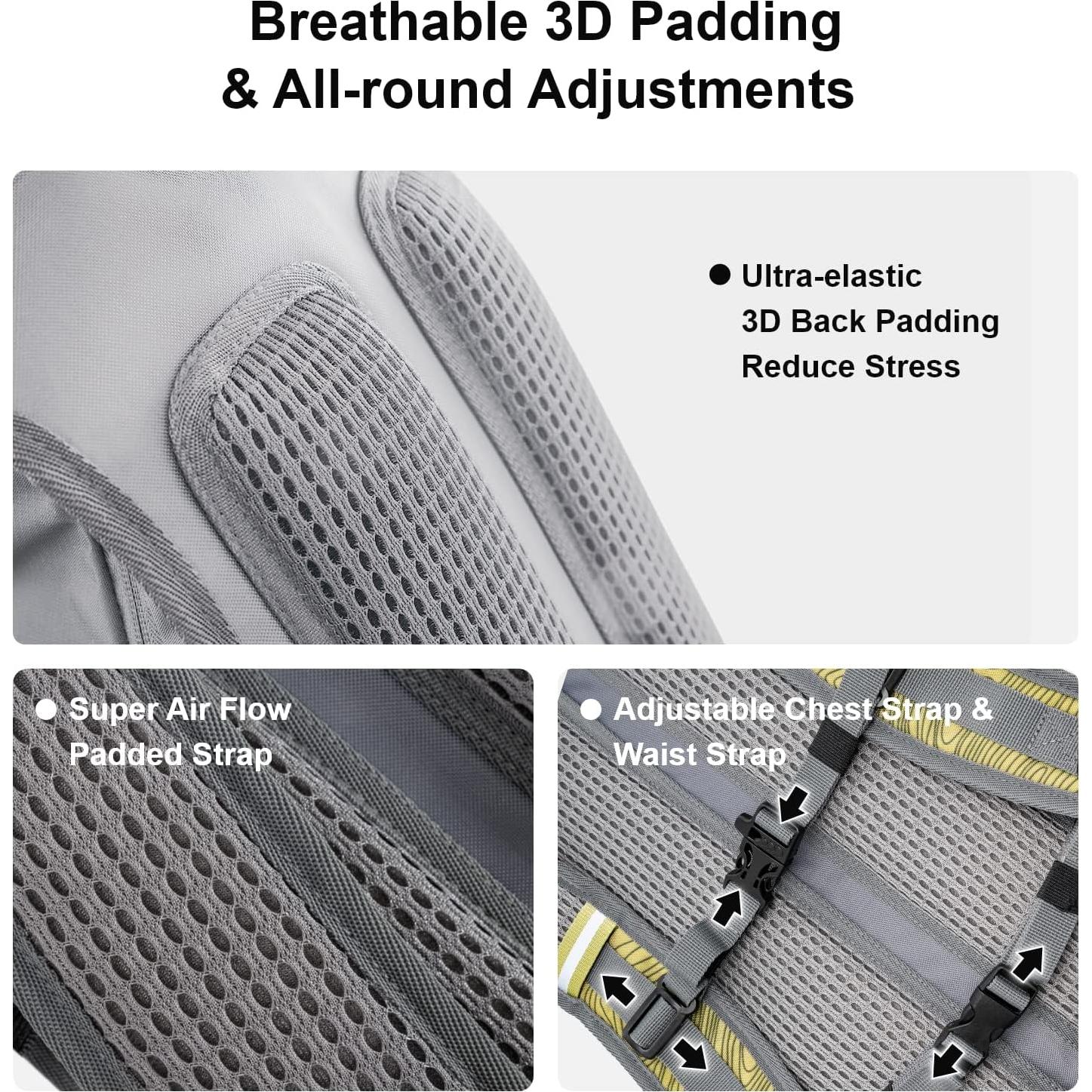 Everfun Hydration Backpack 18L with Water Bladder 2L/3L Hiking Water Backpack Women Men Hydration Pack Insulated Lightweight Day Hydropack with Storage for Hiking, Biking, Running, Festival