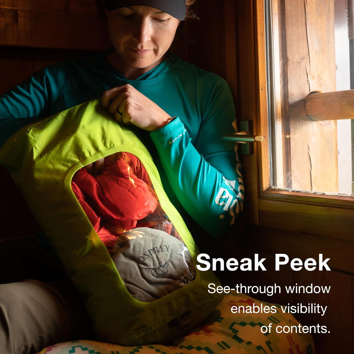 Saco Seco Impermeable Osprey 3L con Ventana Negro