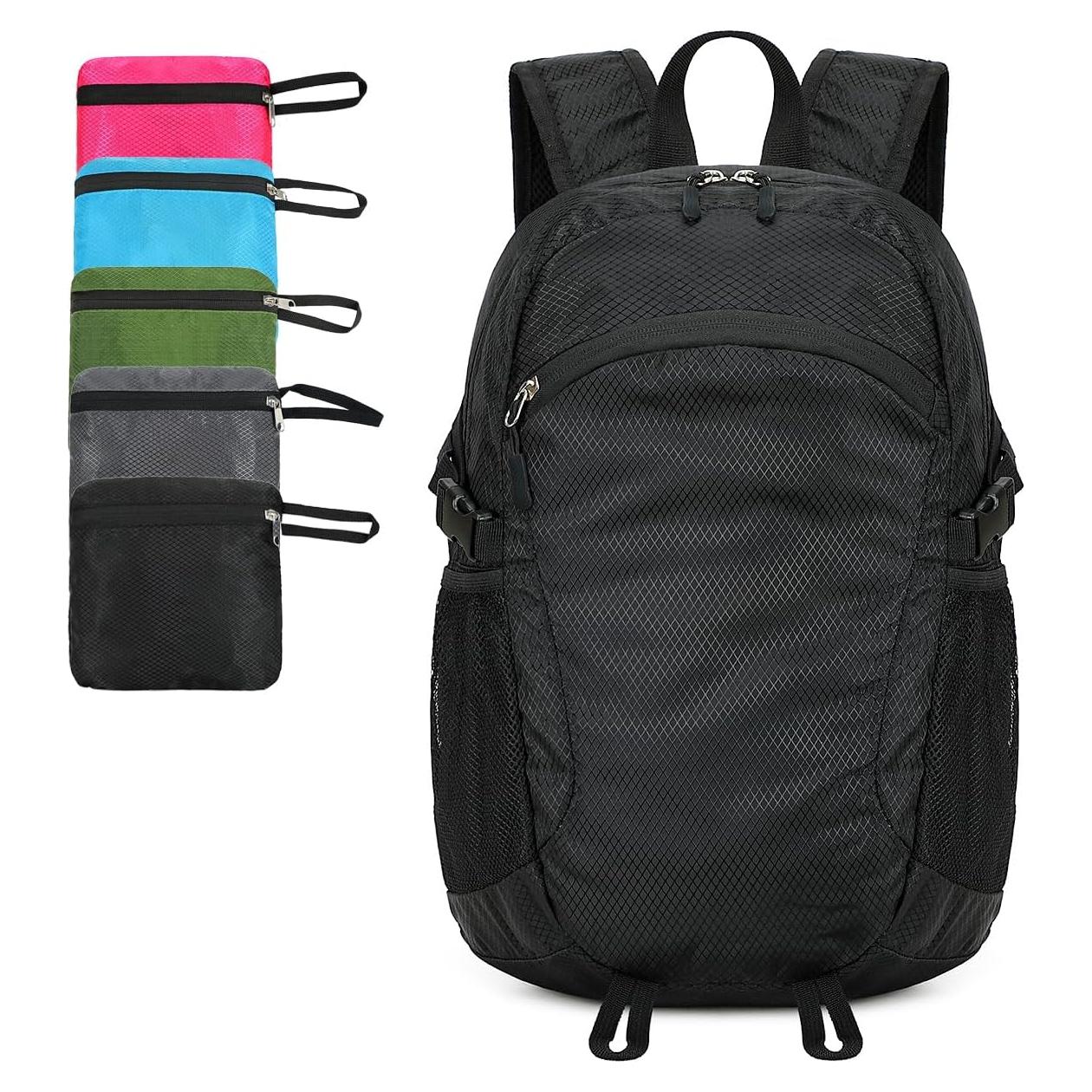 Mochila de Senderismo Impermeable SFIUYDS 15L Plegable Negra