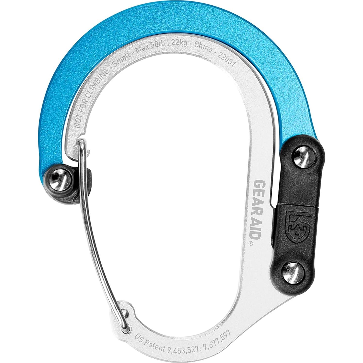 Clip y Gancho Heroclip GEAR AID Pequeño 22.68 kg Aluminio