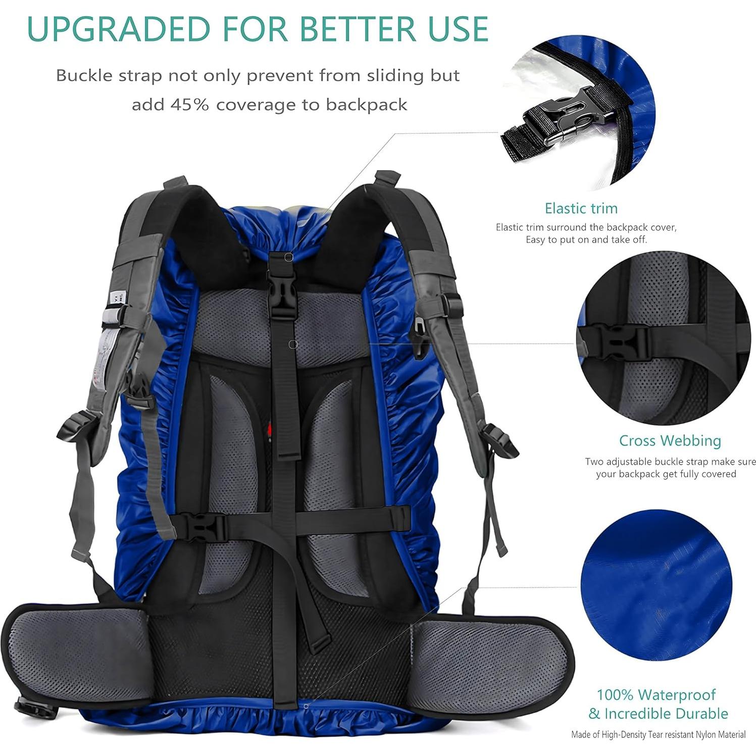 Cubierta de Mochila Impermeable WSZCML 8000mm Verde Militar