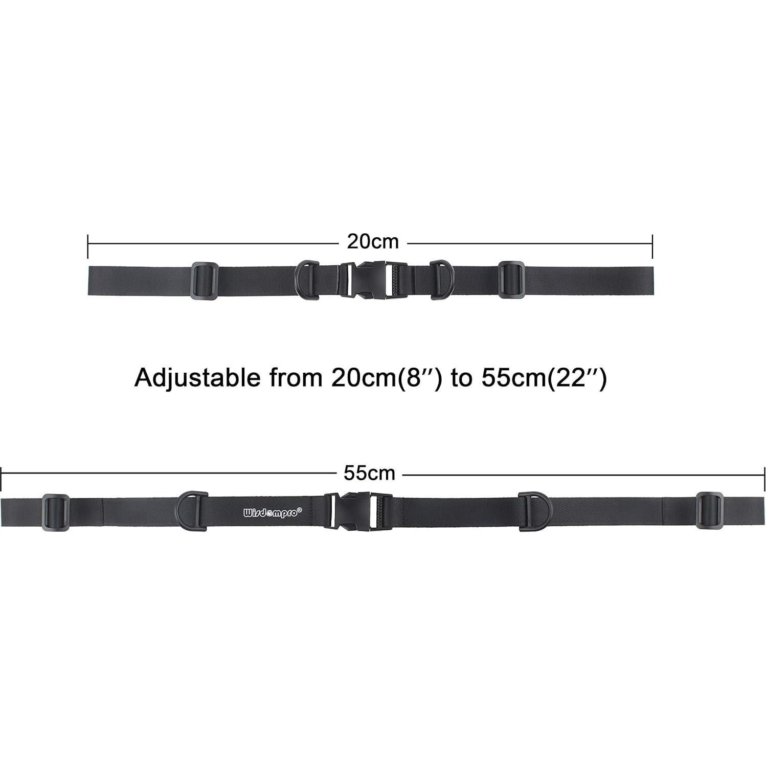 Correa de Pecho Ajustable Wisdompro para Mochila Negra