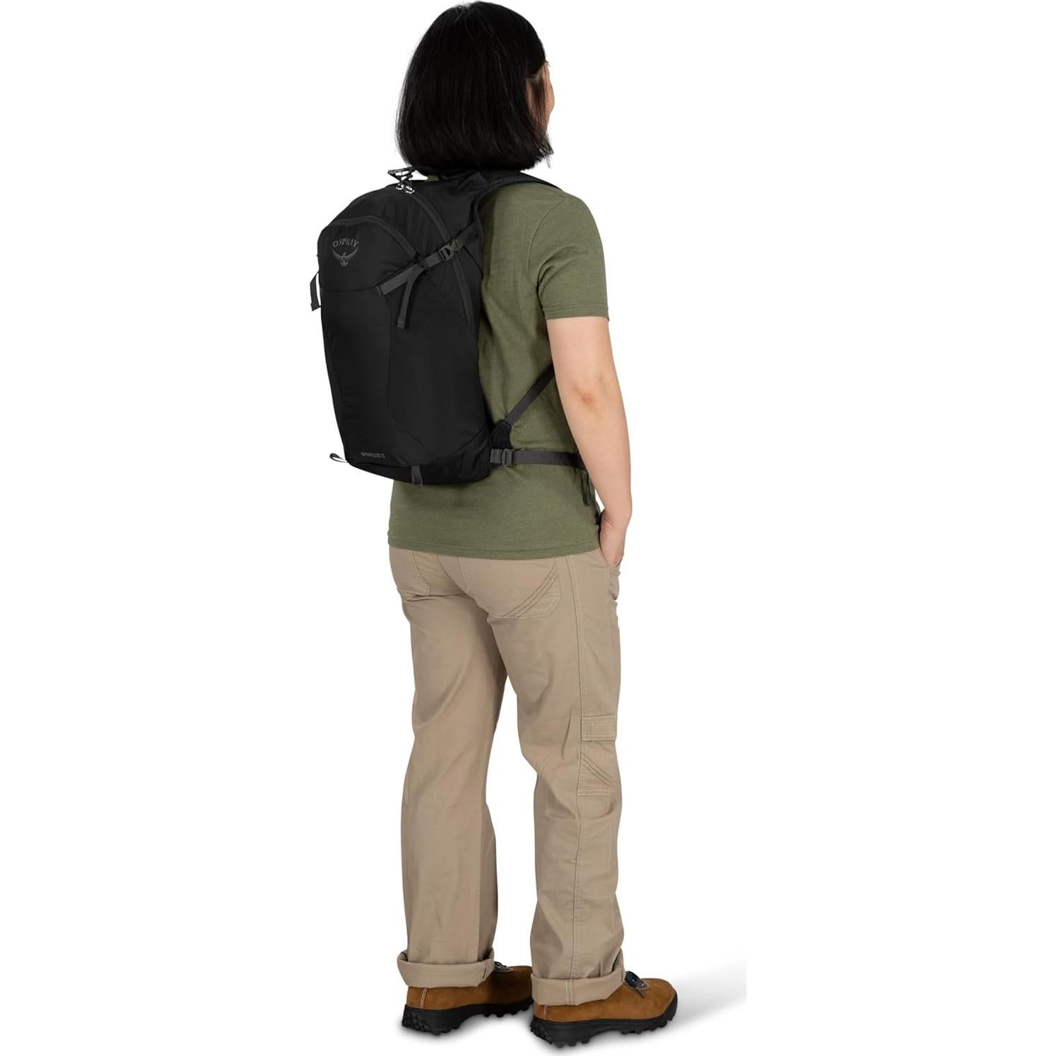 Osprey Sportlite 15L Unisex Hiking Backpack, Pine Leaf Green