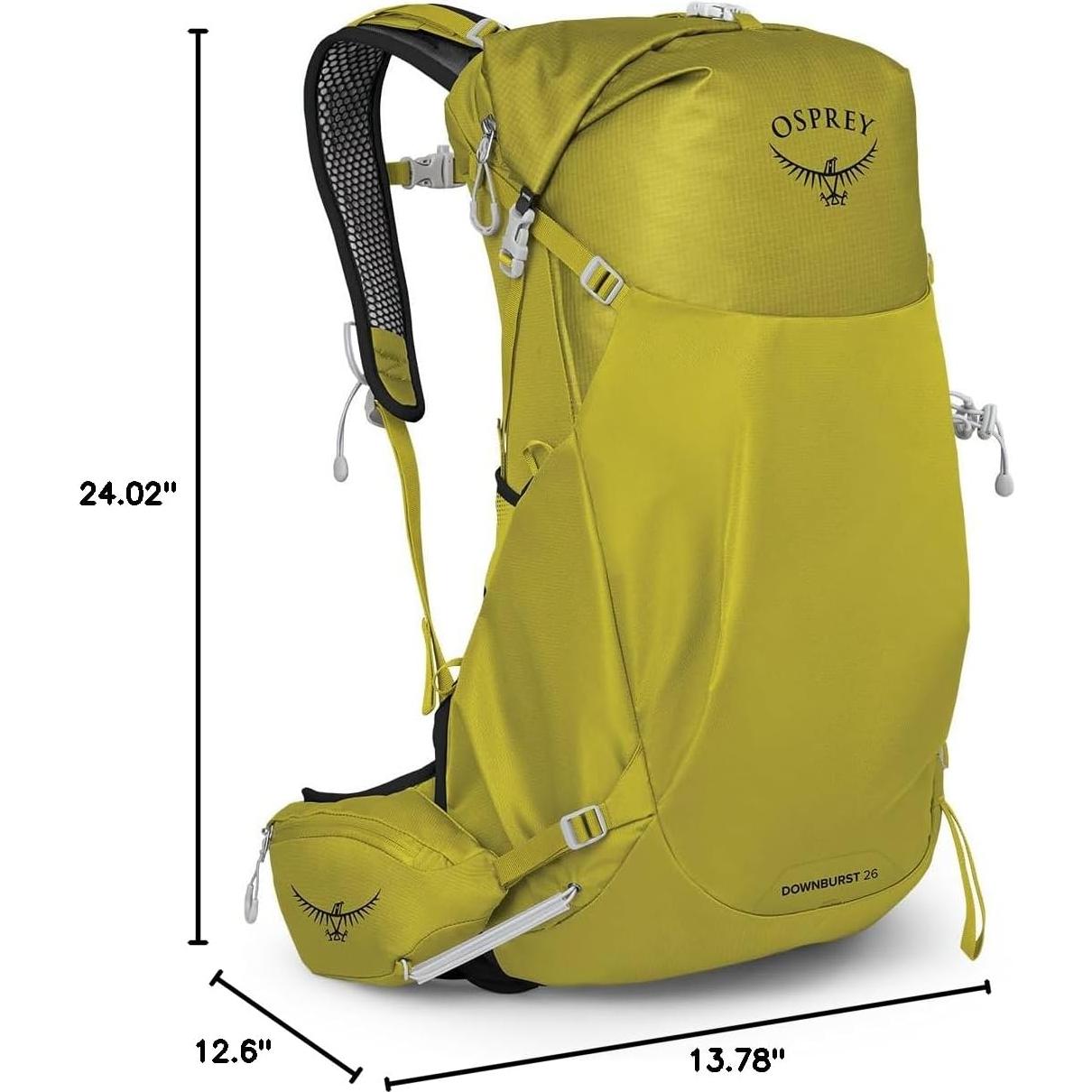 Mochila de Senderismo Osprey Downburst 26L Impermeable Amarillo