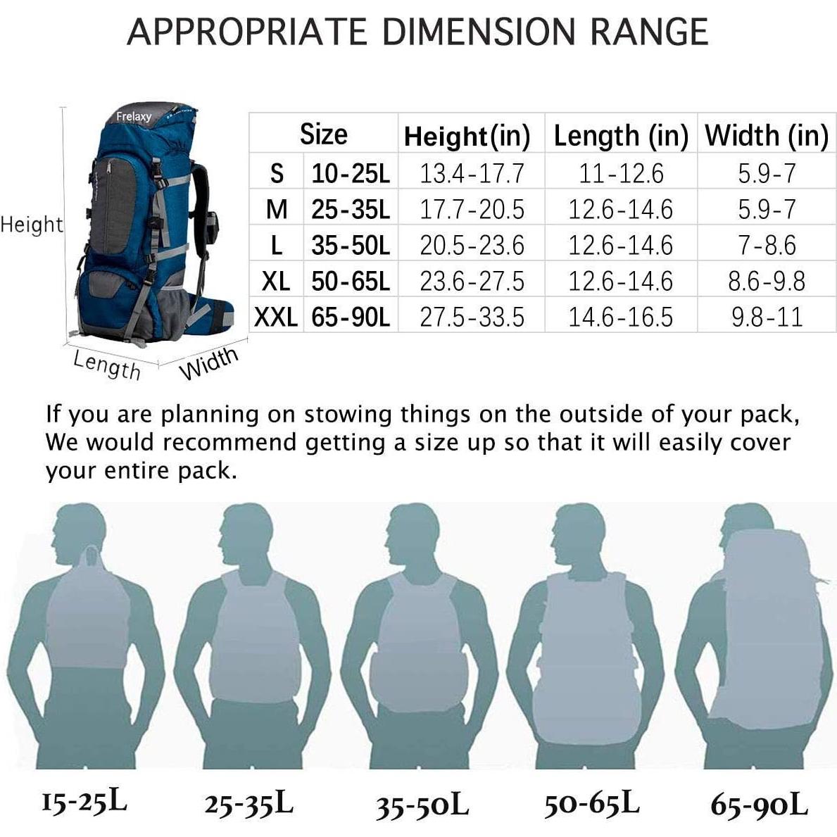 Funda de Mochila Frelaxy Impermeable con Tira Reflectante