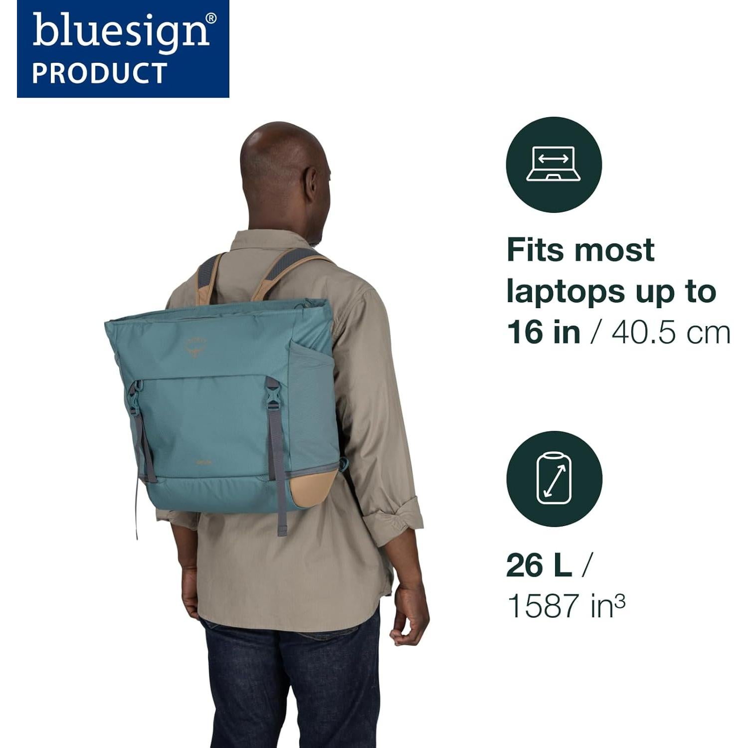 Mochila Tote Osprey Daylite Large 26L Negro para Laptop 16"