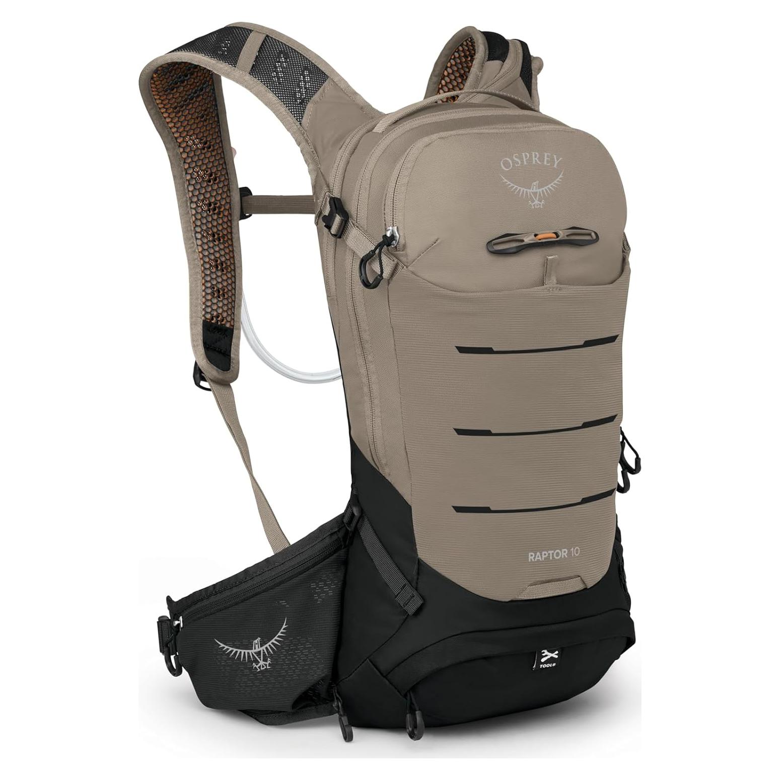 Mochila de Ciclismo Osprey Raptor 10L con Reservorio 2.5L Gris