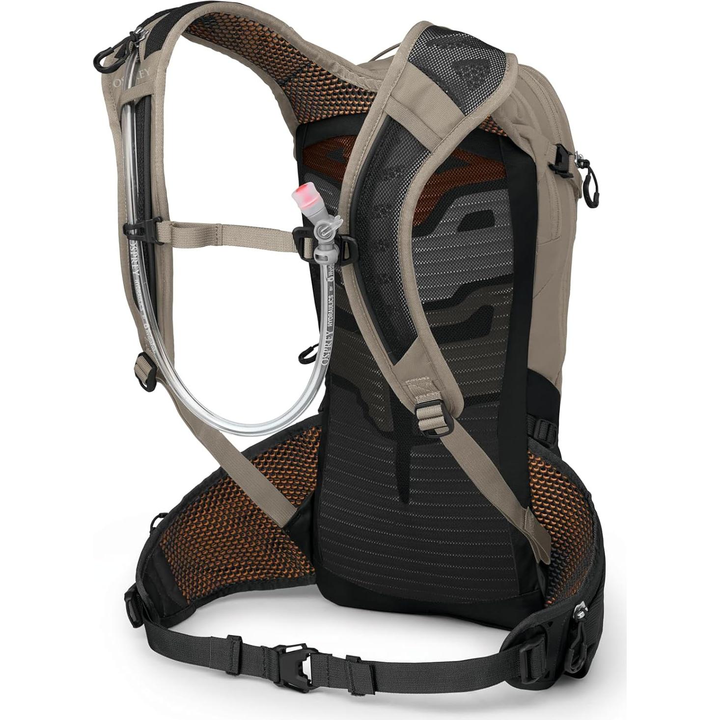 Mochila de Ciclismo Osprey Raptor 10L con Reservorio 2.5L Gris