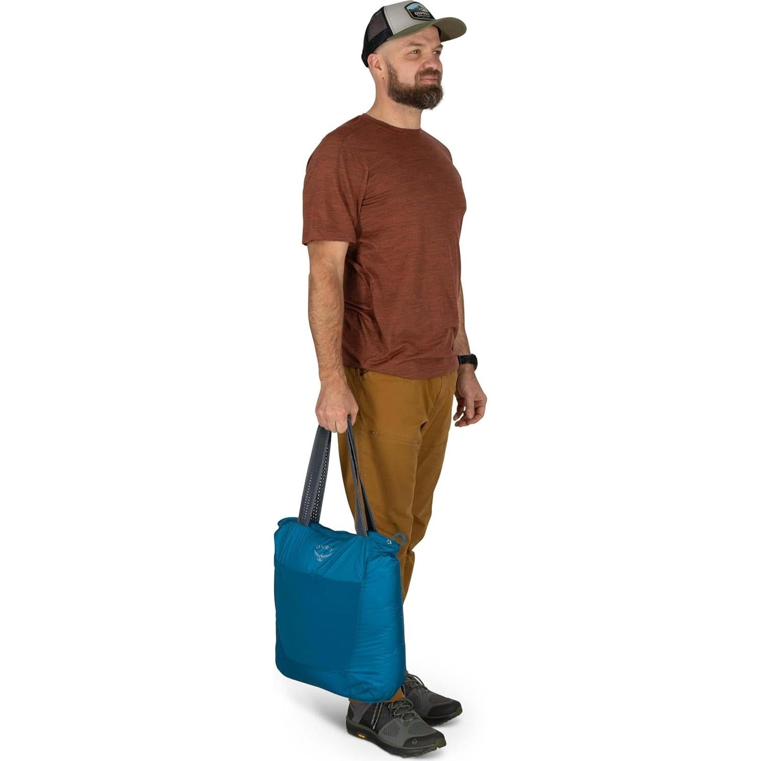 Bolsa Tote Plegable Ultraligera Osprey Verde Tundra 12x35x45cm