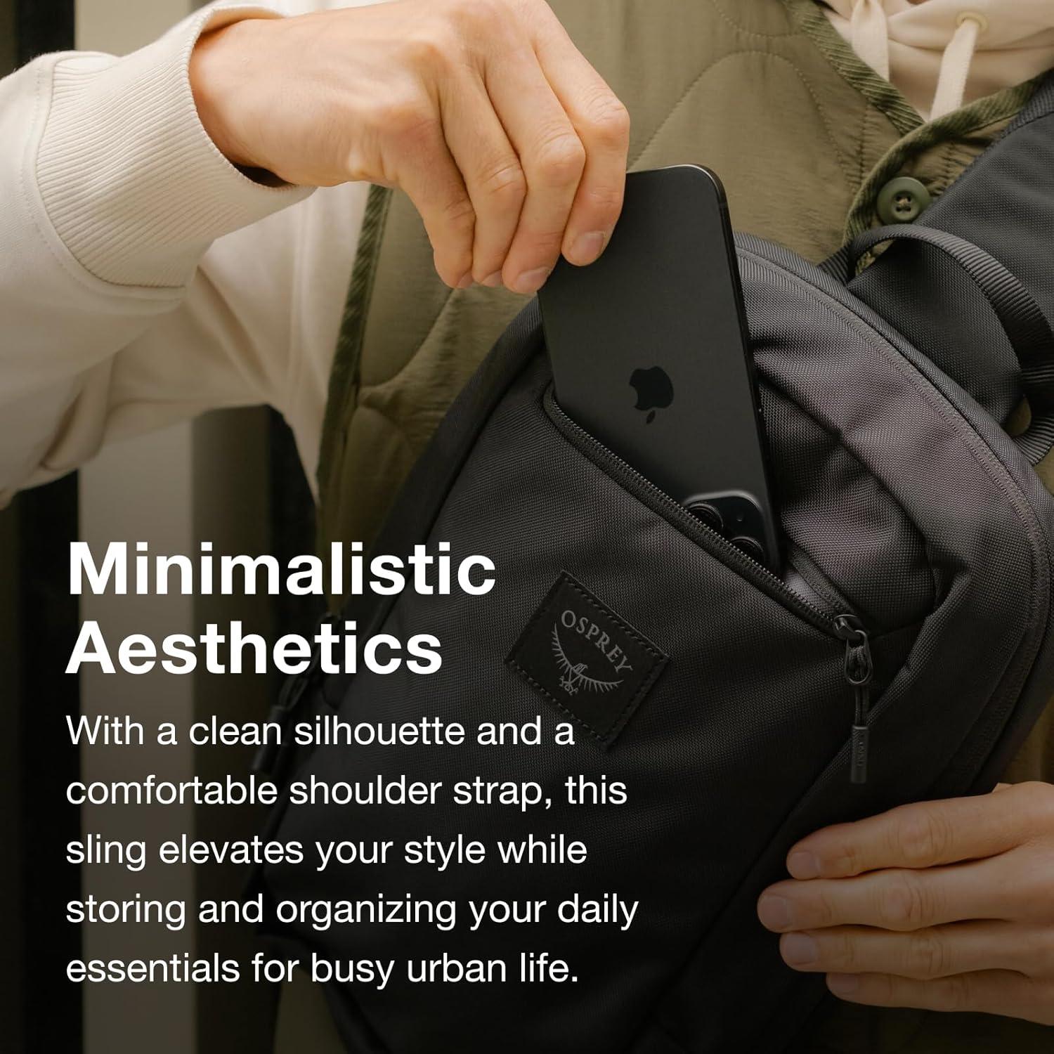 Bolso Sling Osprey Aoede Unisex Tan 12.95x22.10x35.05 cm