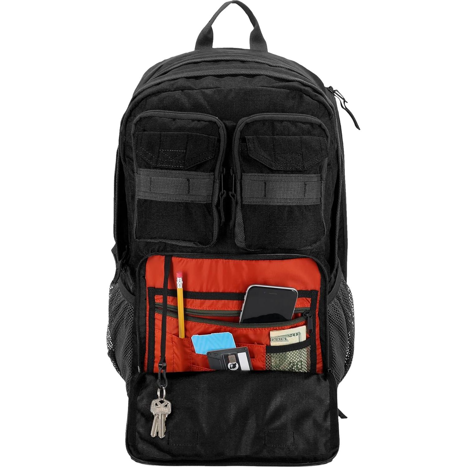 Cargo Tactical Backpack | Adventure | Heavy Duty | Outdoor | Water Resistant | 600D Polyester