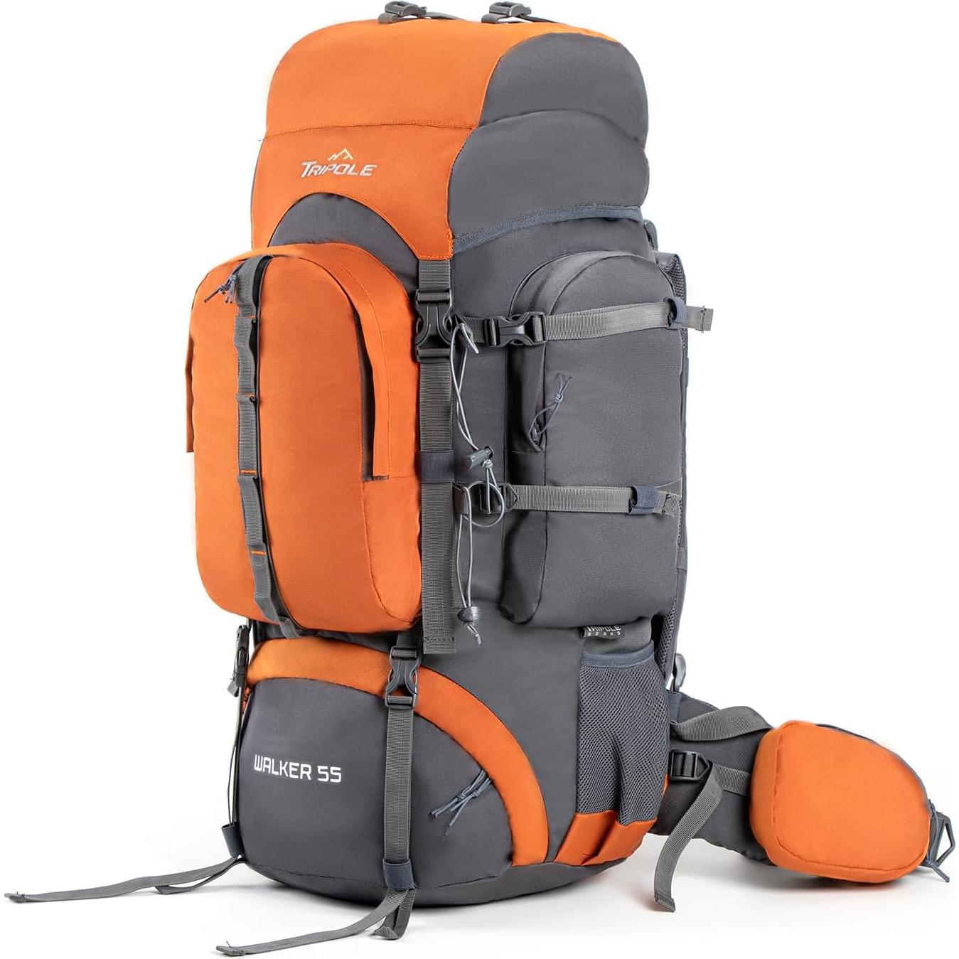 Mochila Tripole Walker 55L Unisex con Funda para Lluvia