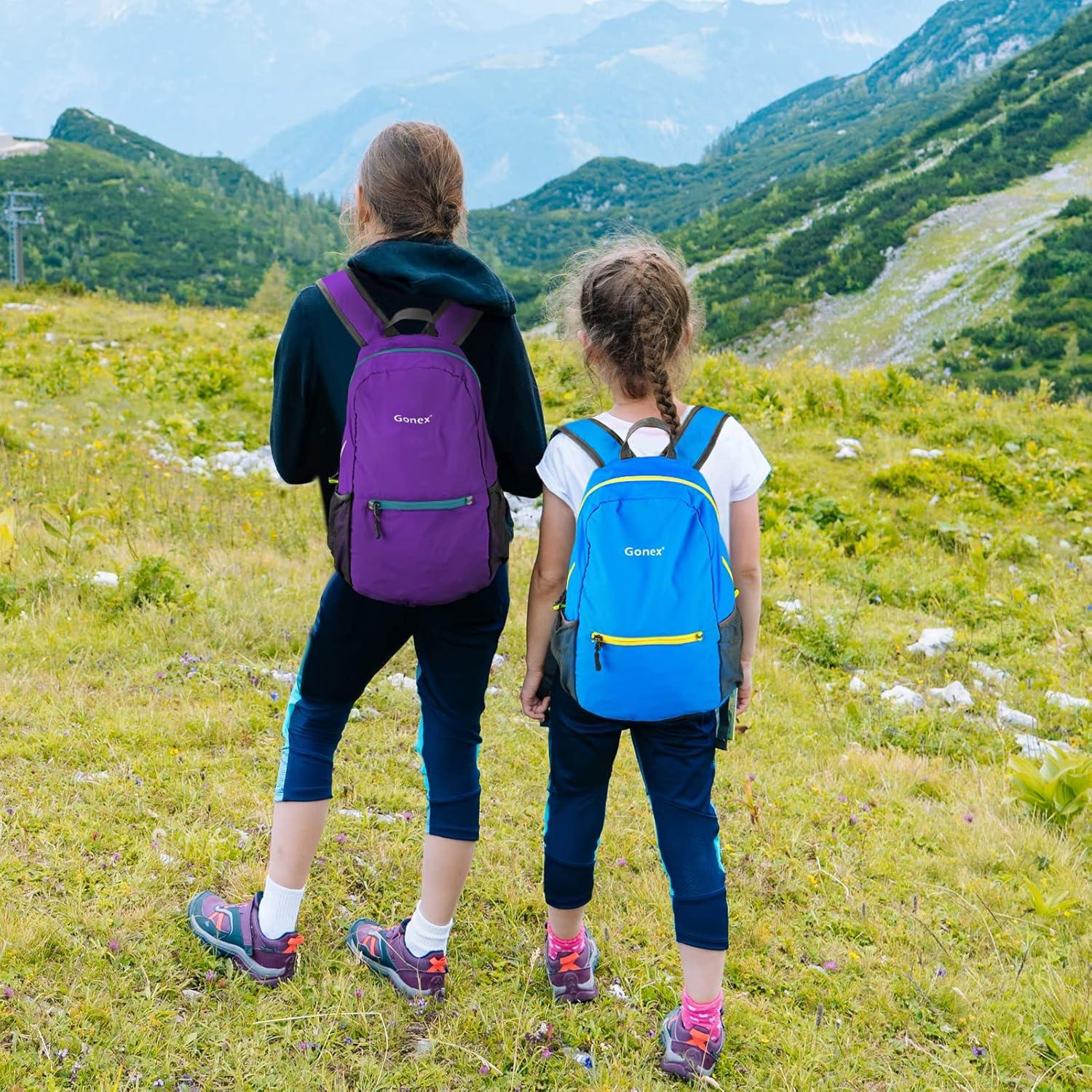 Mochila Gonex Ultra Ligera Plegable 20L Azul para Camping