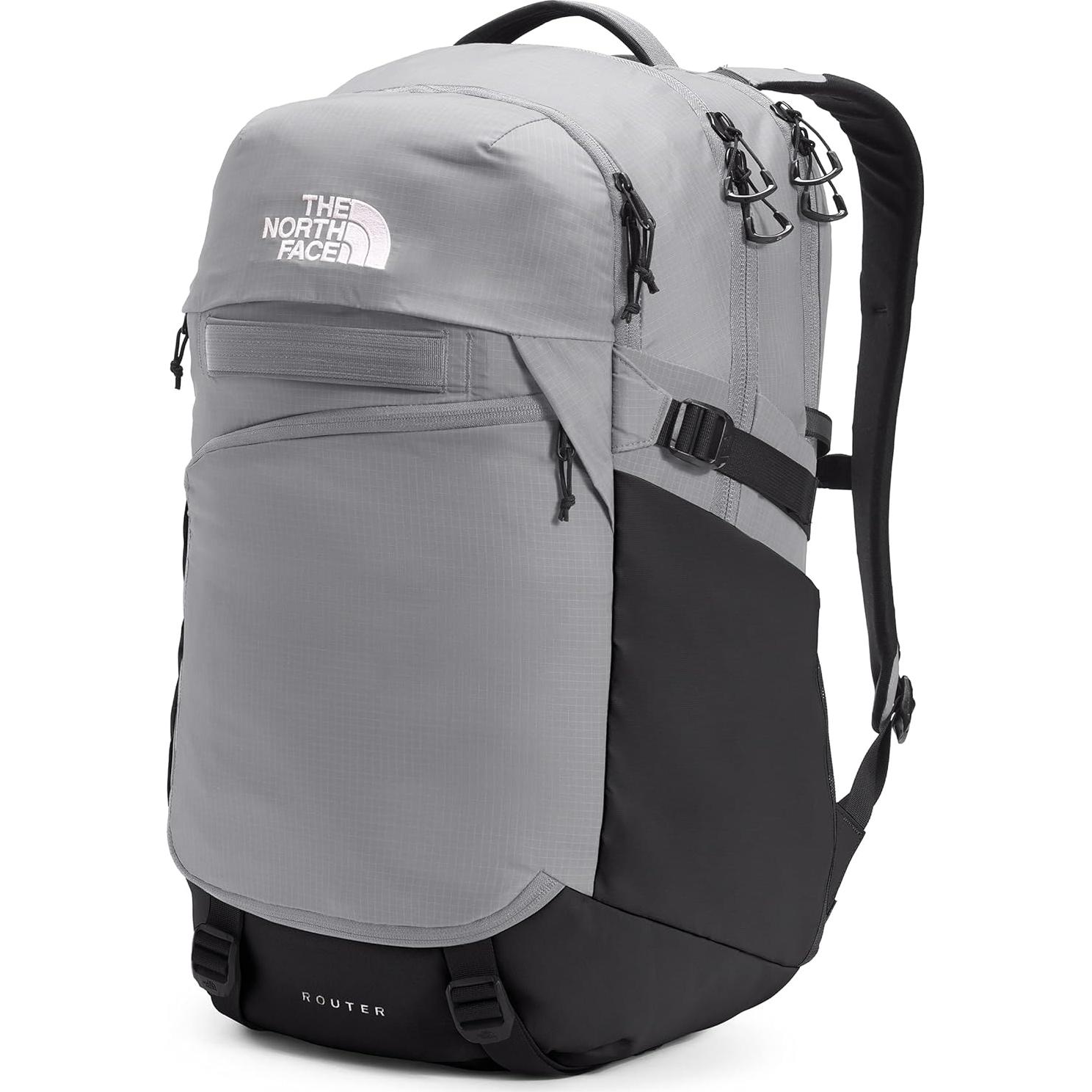 Mochila Unisex The North Face Router 40L Gris Meld/Negro