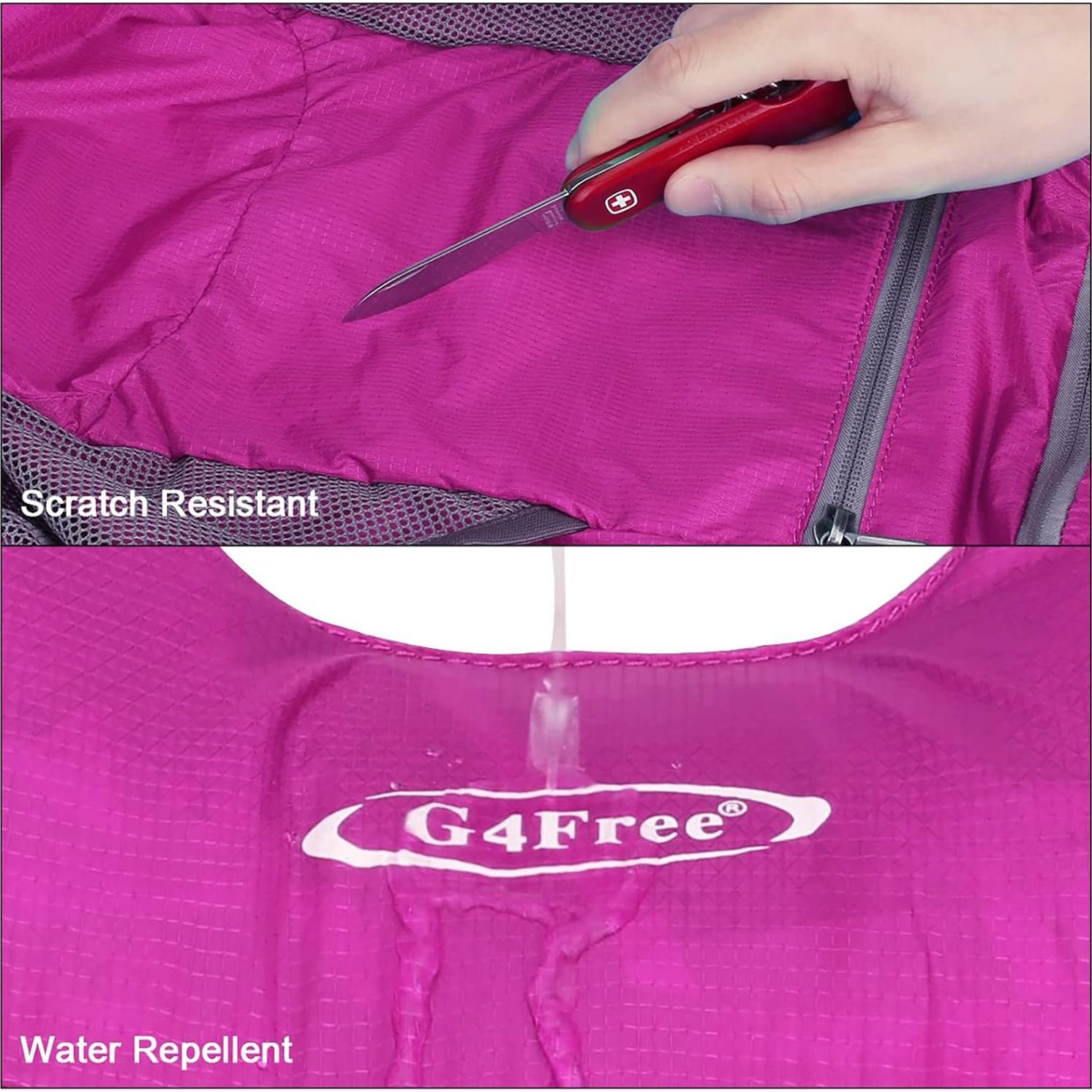 Mochila de Senderismo Plegable G4Free 11L Rosa Unisex