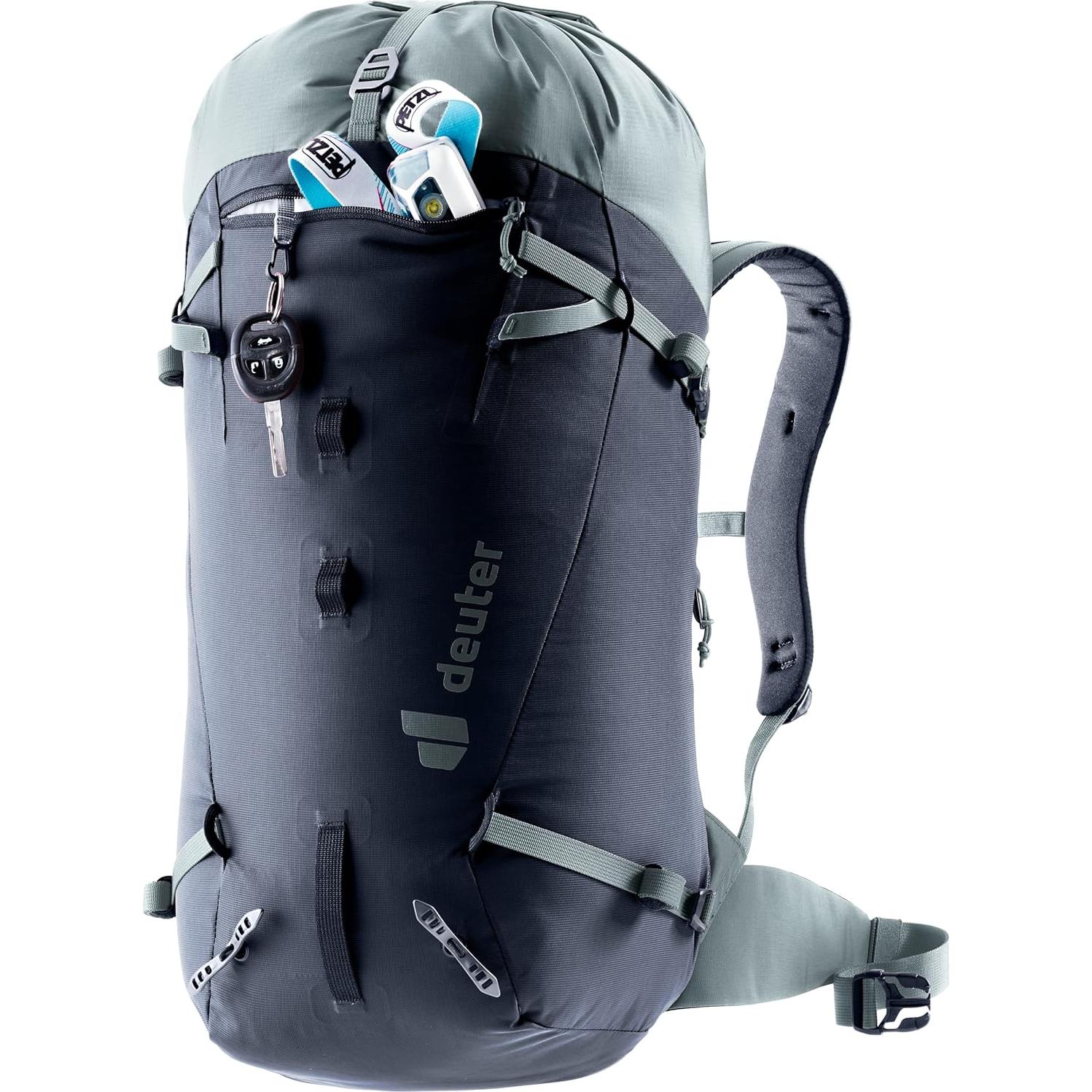 Guide 30L Backpack I Lightweight Alpine Climbing & Mountaineering Pack - Black-Shale