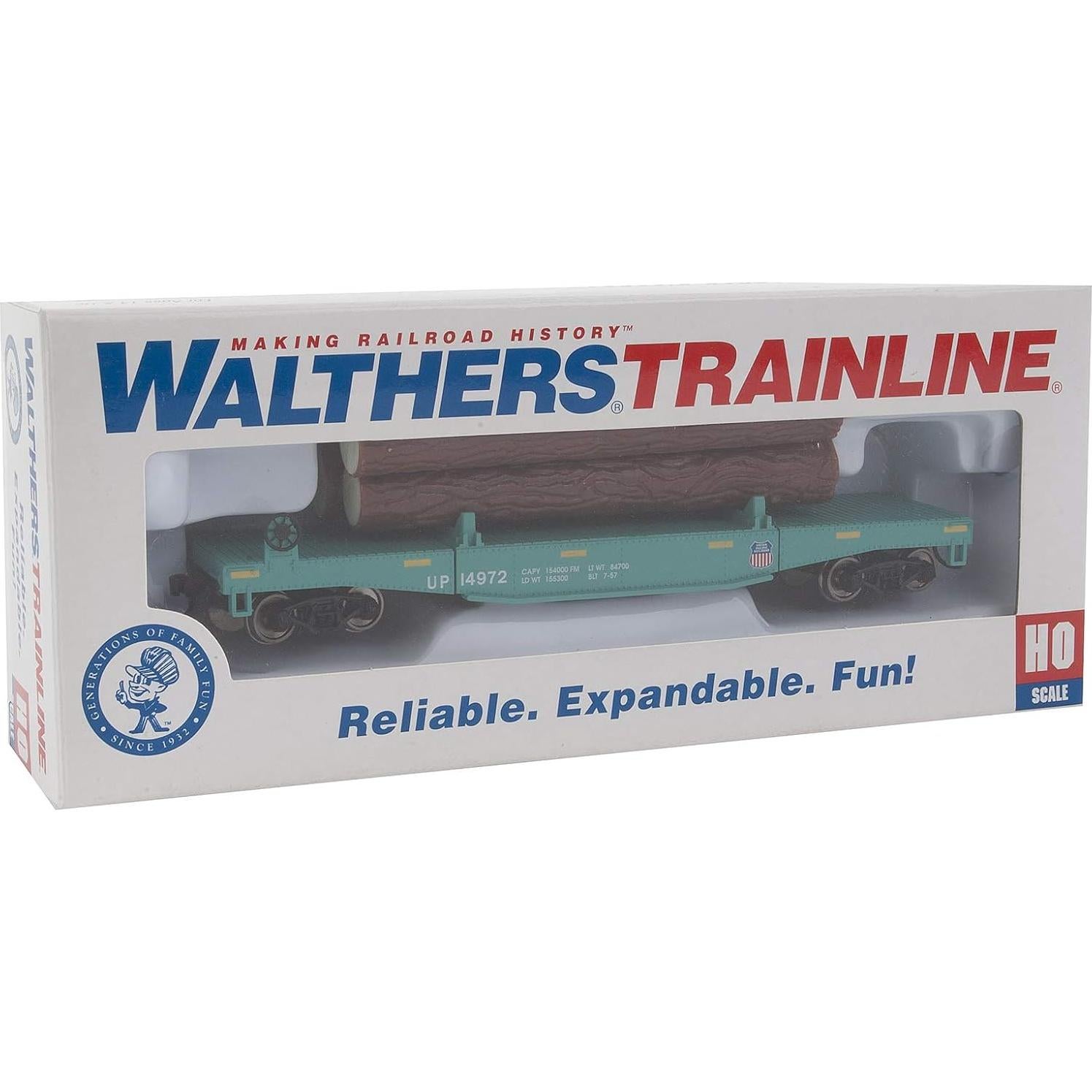 Carro de Volteo de Troncos Walthers HO Union Pacific 14972