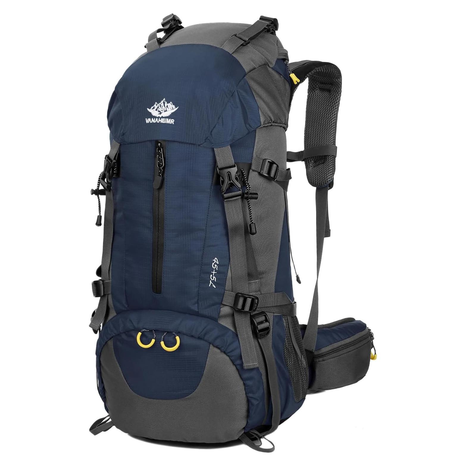 Mochila de Senderismo WoneNice 50L Impermeable con Funda