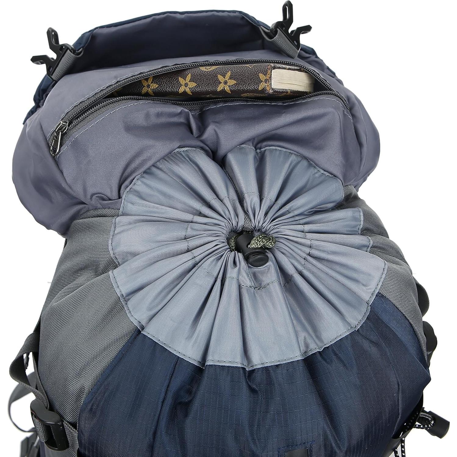 Mochila de Senderismo WoneNice 50L Impermeable con Funda