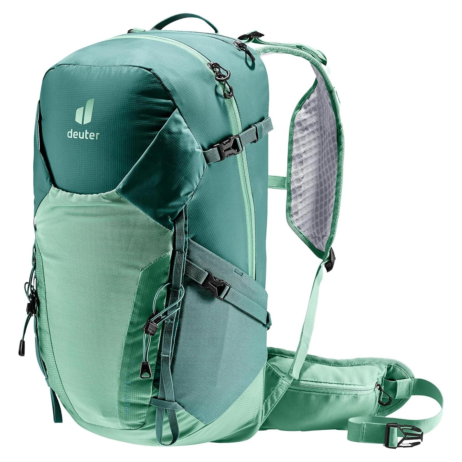 Mochila Deuter Speed Lite 23L SL para Mujeres Verde Mar-Menta