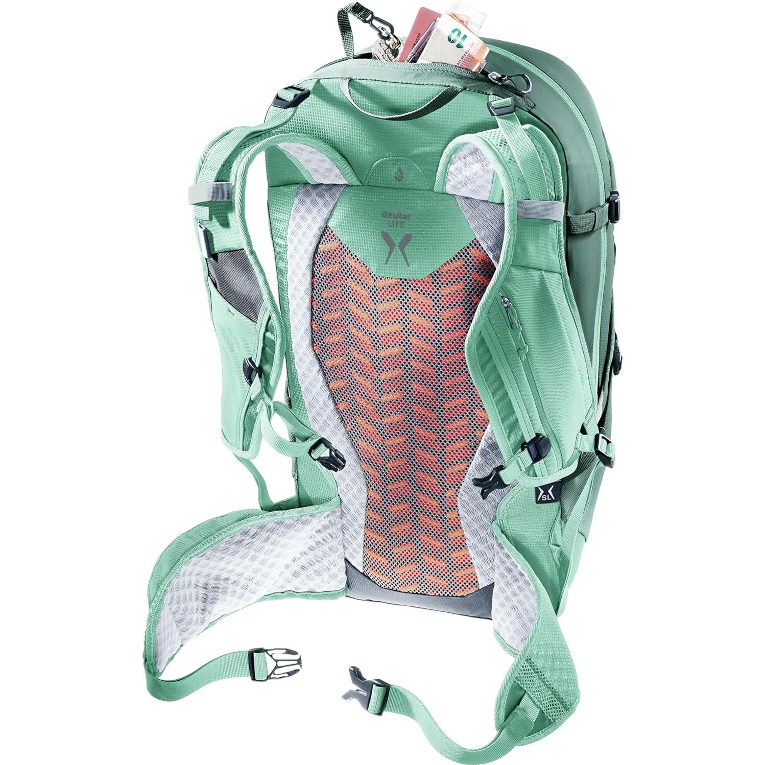Mochila Deuter Speed Lite 23L SL para Mujeres Verde Mar-Menta