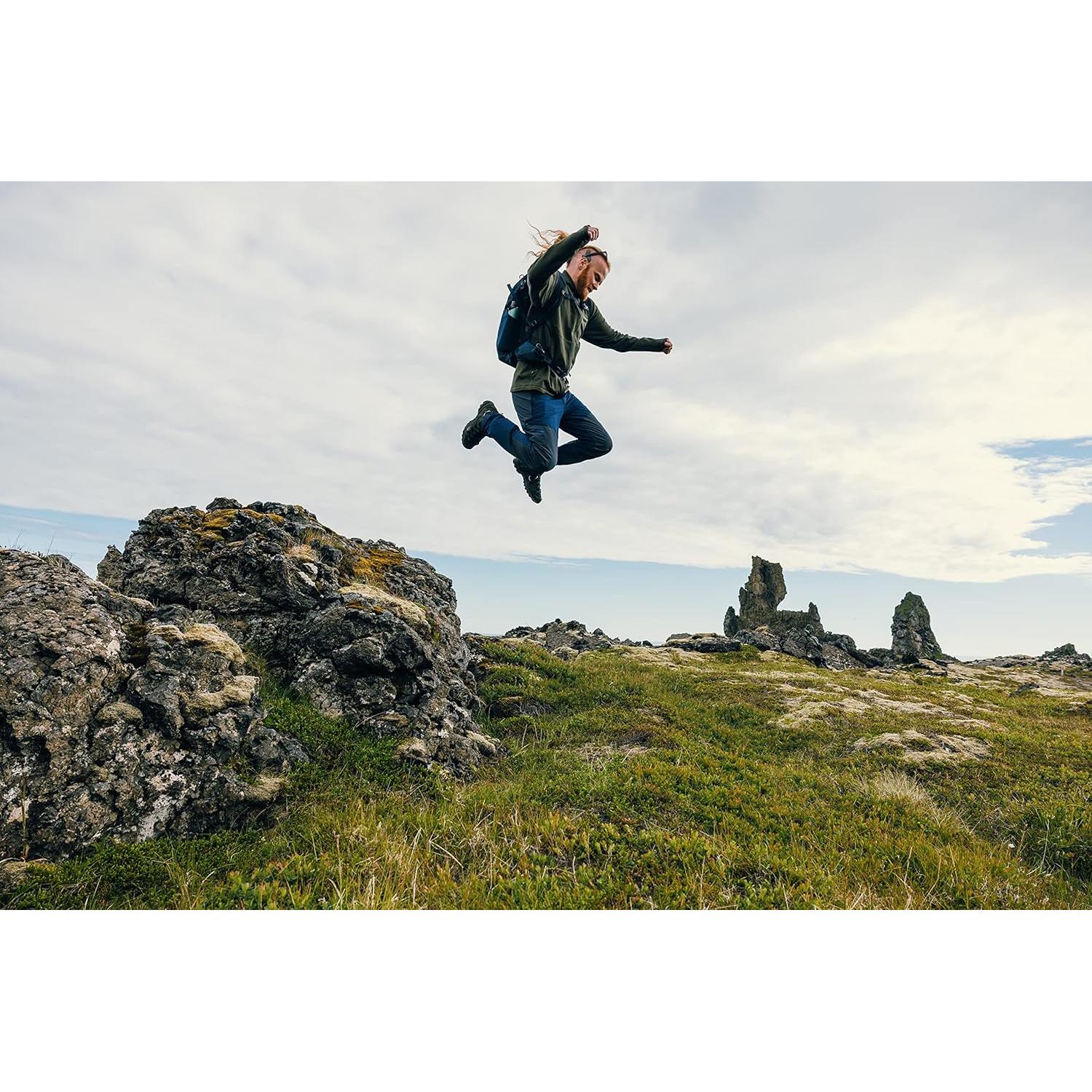 Miko 30L Unisex Day Hiking Backpack, Ventilated Backpanel, Built-In Hydration Attachment for Water Bladder (Reservoir Not Included), One Size Fits All, Optic Black