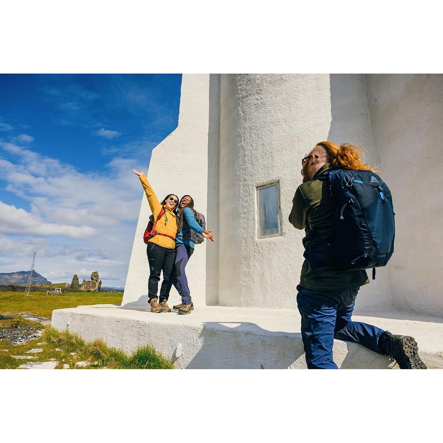 Miko 30L Unisex Day Hiking Backpack, Ventilated Backpanel, Built-In Hydration Attachment for Water Bladder (Reservoir Not Included), One Size Fits All, Optic Black