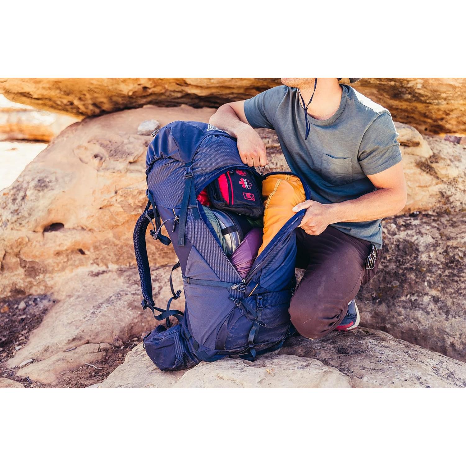 Gregory Baltoro 75L Pro Unisex Backpacking Pack with FreeFloat Suspension, AirCushion Breathable Backpanel, Medium, Brick Red