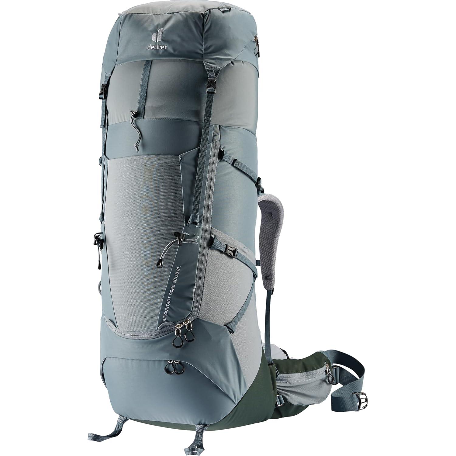 Deuter Women's Aircontact Core 60+10L SL Hiking Backpack - Shale-Ivy