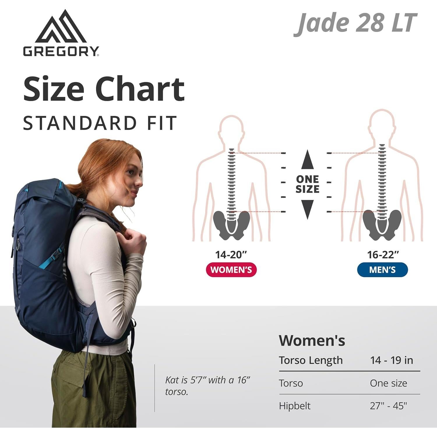 Jade 28L Women's Day Hiking Backpack, Ventilated Backpanel, Built-In Hydration Attachment for Bladder (Reservoir Not Included), One Size Fits All, Midnight Navy