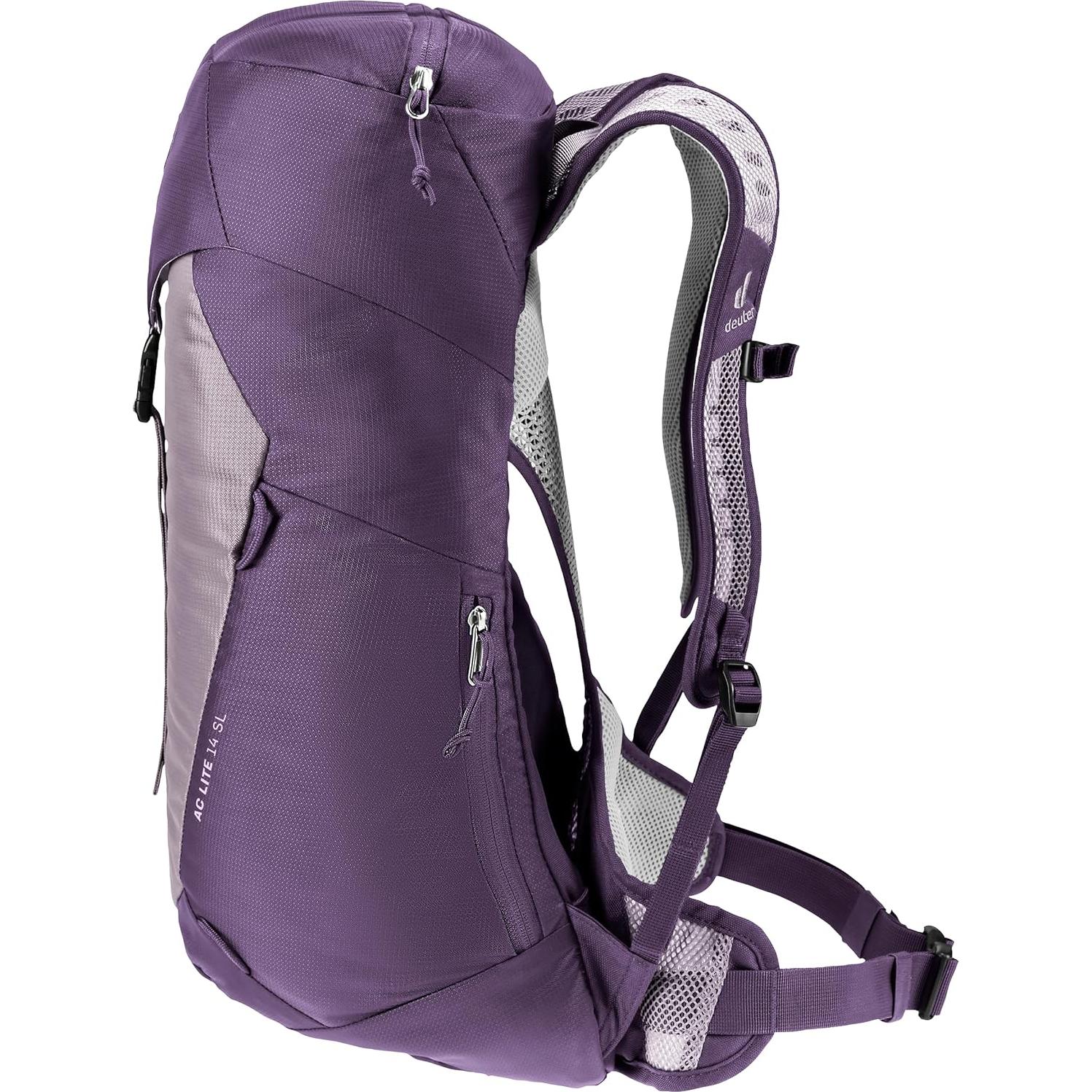 AC Lite 14L SL Hiking & Daypack Backpack with Narrow Fit, Steel Frame & Superior Breathability - Lavender-Purple