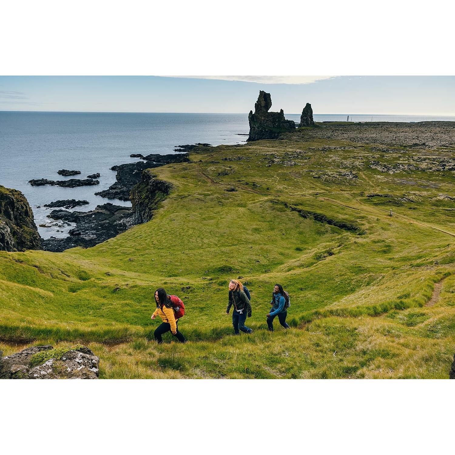 Miko 25L Unisex Day Hiking Backpack, Ventilated Backpanel, Built-In Hydration Attachment for Water Bladder (Reservoir Not Included), One Size Fits All, Sumac Red