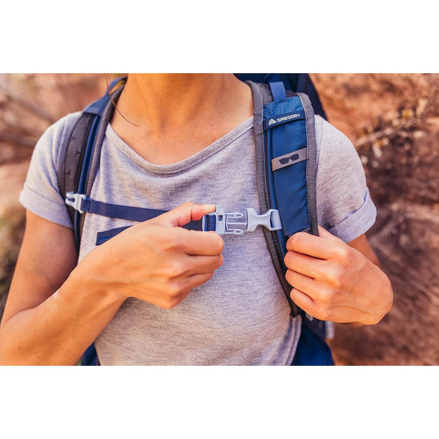 Juno 30L H2O Women's Day Hiking/Backpacking Hydration Backpack with Included Reservoir, Breathable Backpanel and Shoulder Harness, One Size Fits All, Vintage Blue