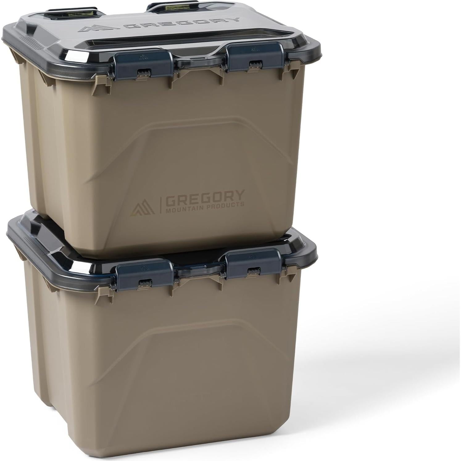 Gregory Alpaca 50L Waterproof Gear Organization/Camping Gear Box with Transparent Removeable Lid, Mirage Tan