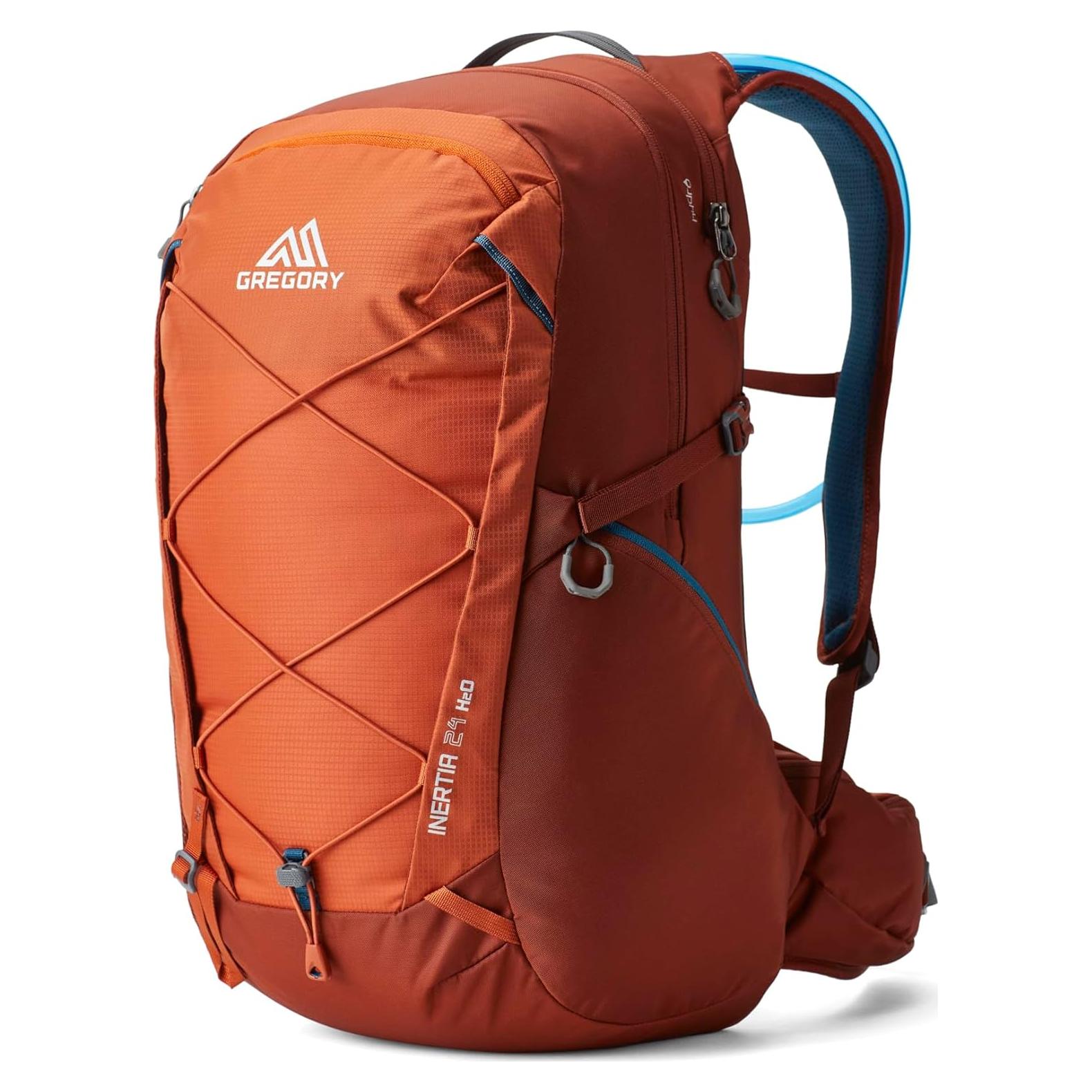 Gregory Inertia 24L H2O Unisex Day Hiking Backpack with included Water Reservoir/Bladder, One Size Fits All, Redrock