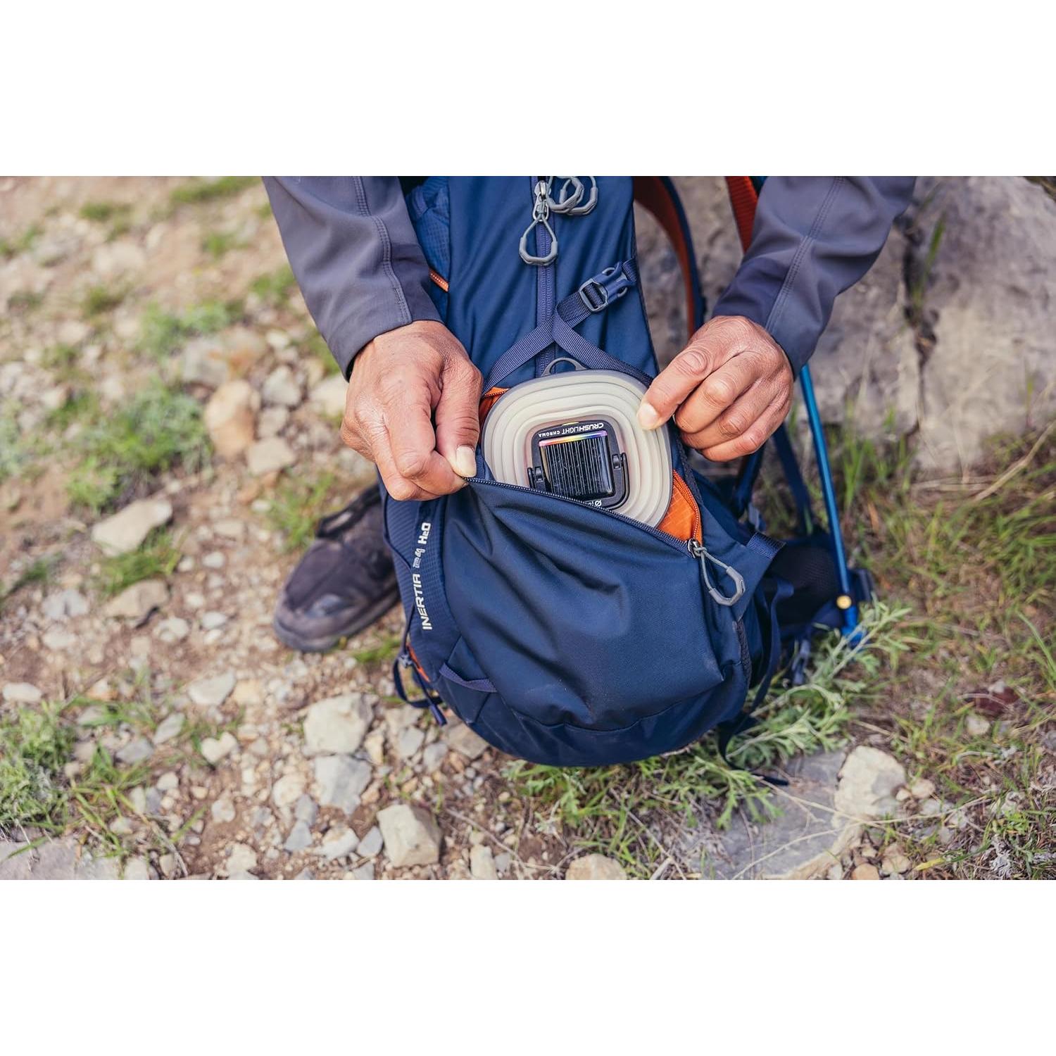 Gregory Inertia 24L H2O Unisex Day Hiking Backpack with included Water Reservoir/Bladder, One Size Fits All, Redrock