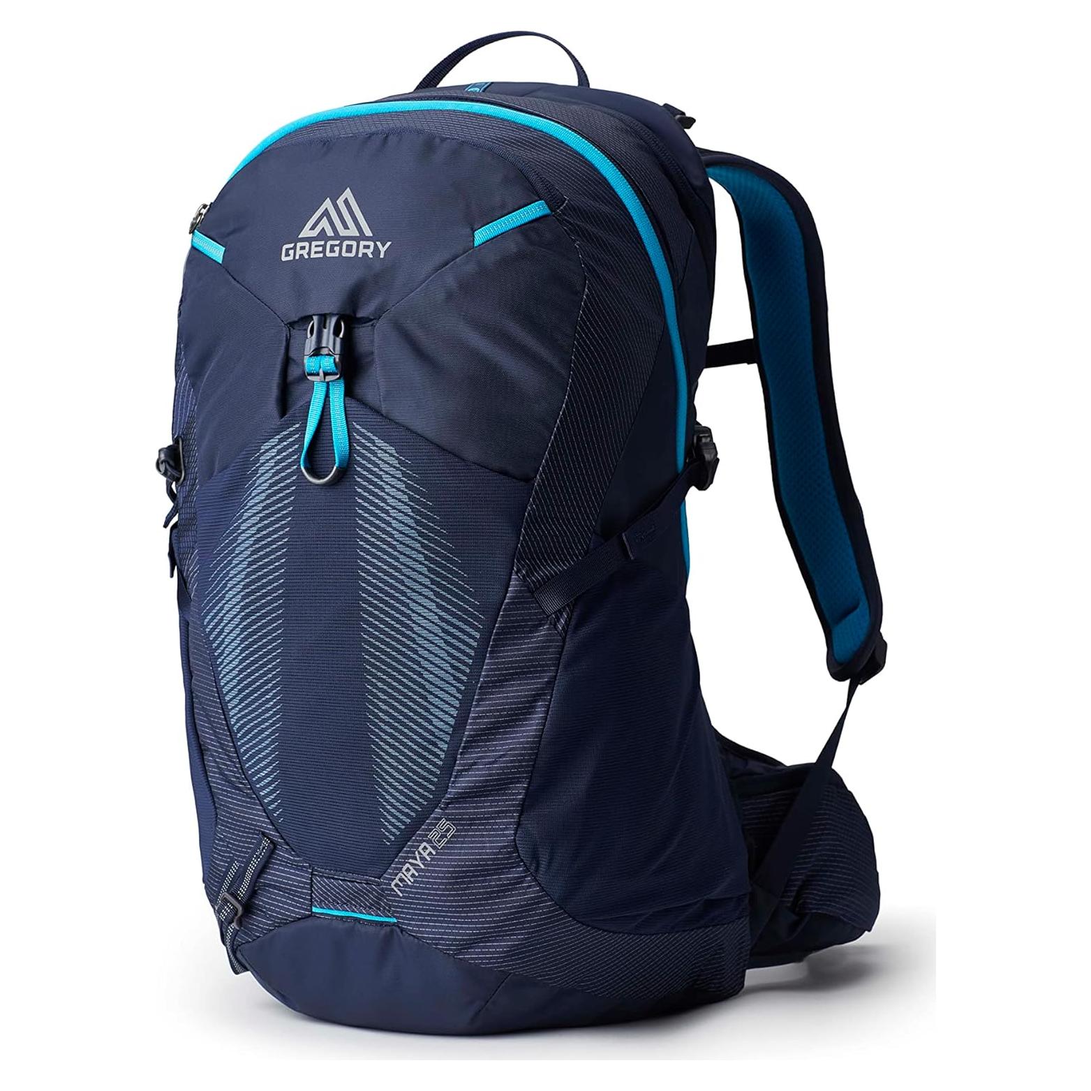 Maya 25L Women's Day Hiking Backpack, Ventilated Backpanel, Built-In Hydration Attachment for Water Bladder (Reservoir Not Included), One Size Fits All, Storm Blue