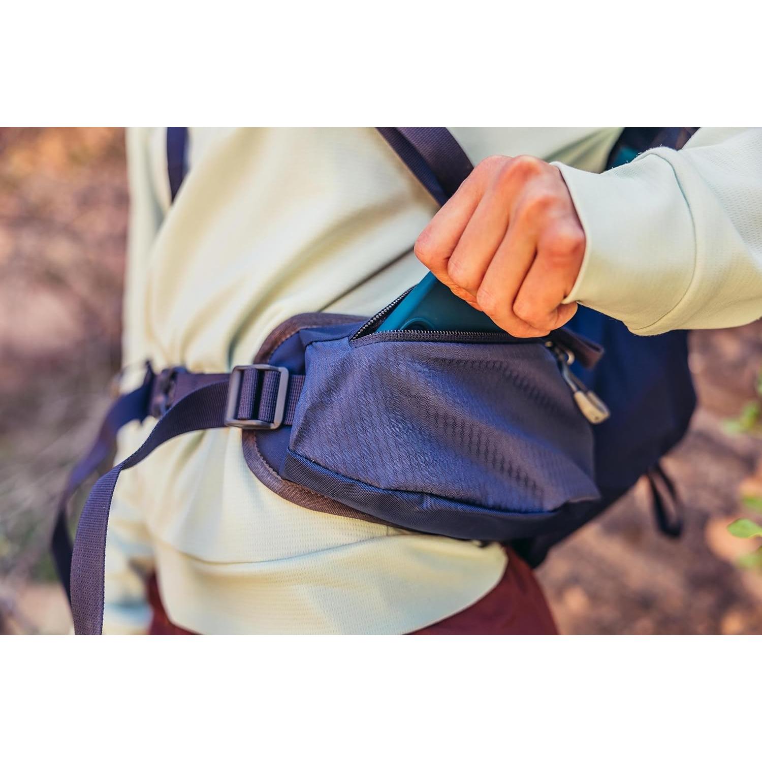 Jade 20L Women's Day Hiking Backpack, Ventilated Backpanel, Built-In Hydration Attachment for Bladder (Reservoir Not Included), One Size Fits All, Midnight Navy