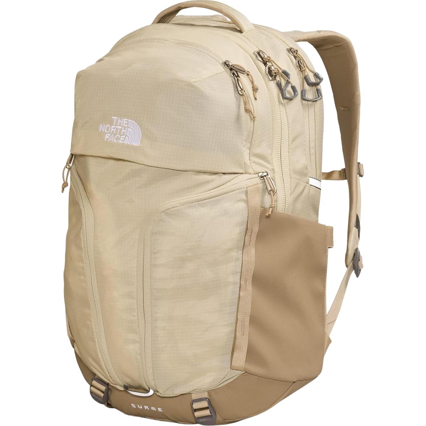 THE NORTH FACE Women's Surge Commuter Laptop Backpack - PFAS Free, Khaki Stone, One Size