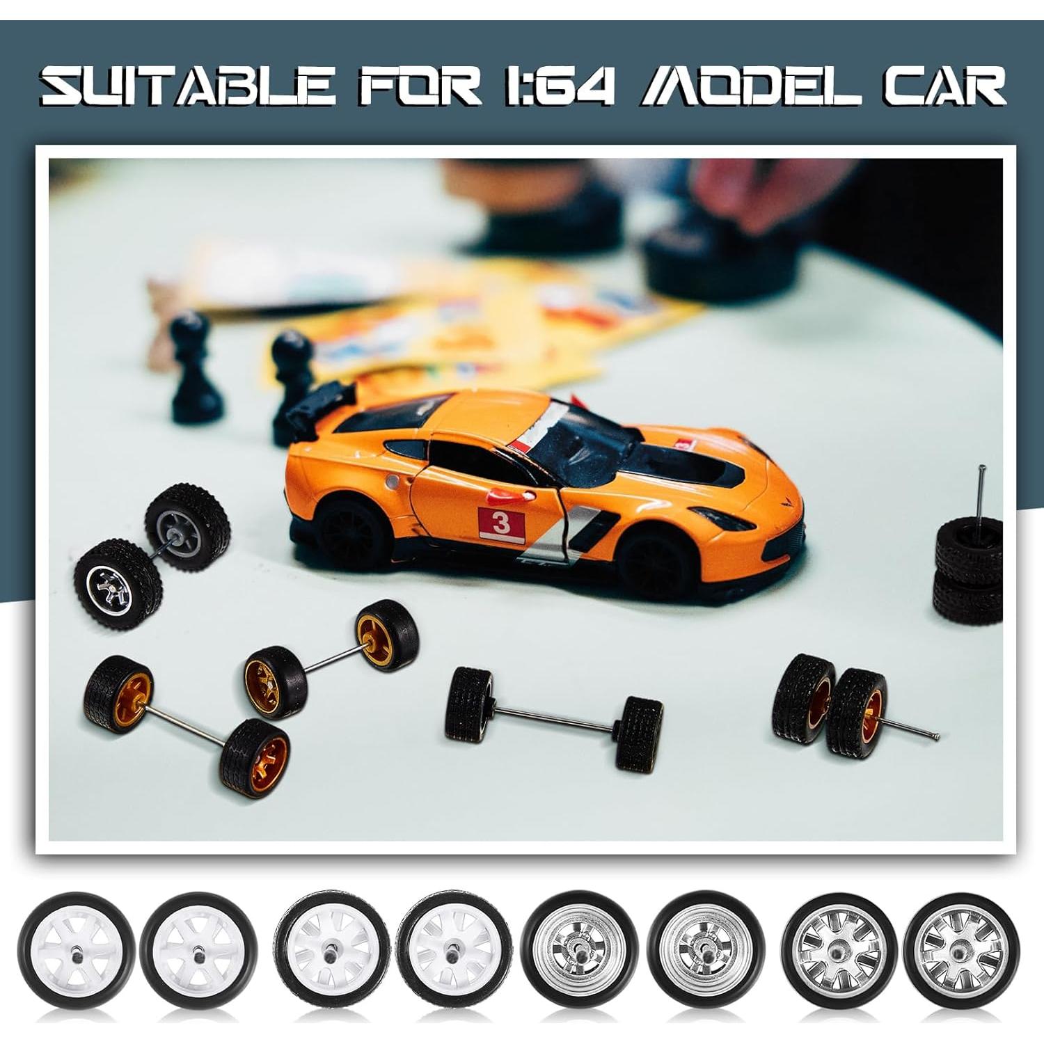 Ruedas de Reemplazo Poen 21 Juegos 1:64 Neumáticos Goma