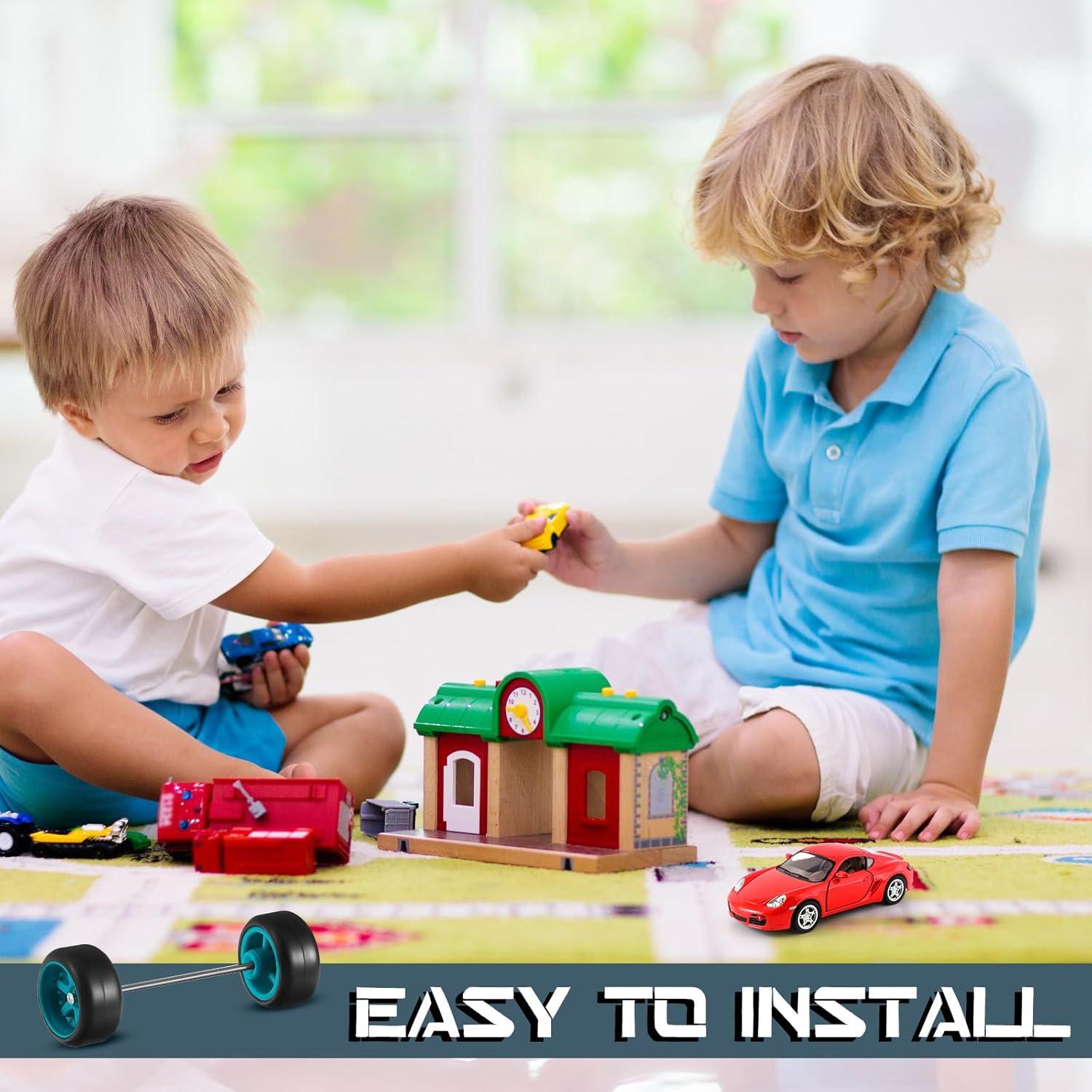 Ruedas de Reemplazo Poen 21 Juegos 1:64 Neumáticos Goma