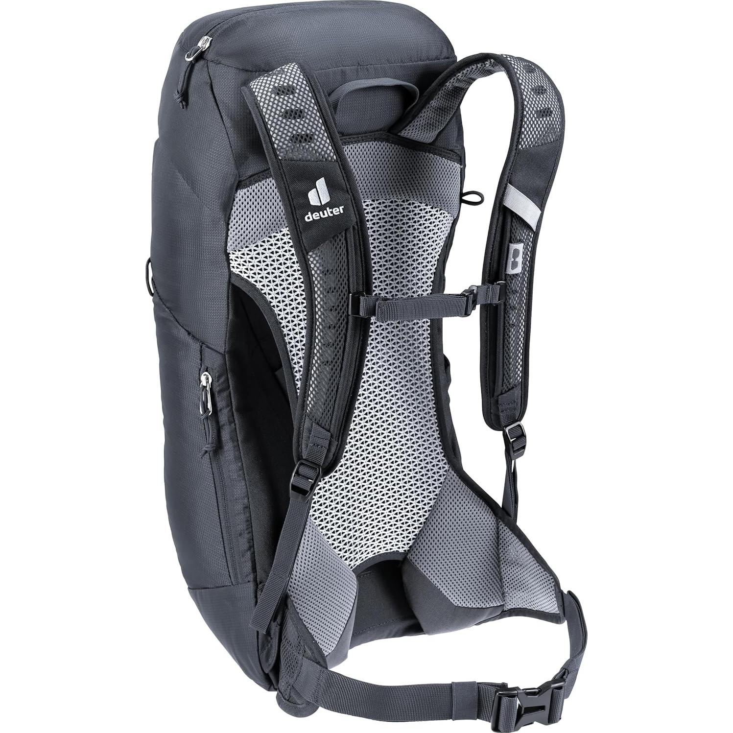 AC Lite 16L Hiking & Daypack Backpack with Steel Frame & Superior Breathability - Black