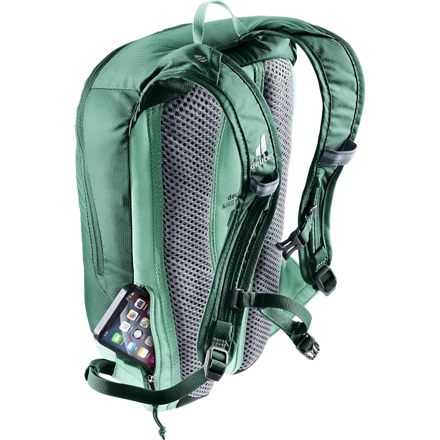 Mochila de Bicicleta Deuter 8L Unisex Verde Mar-Menta
