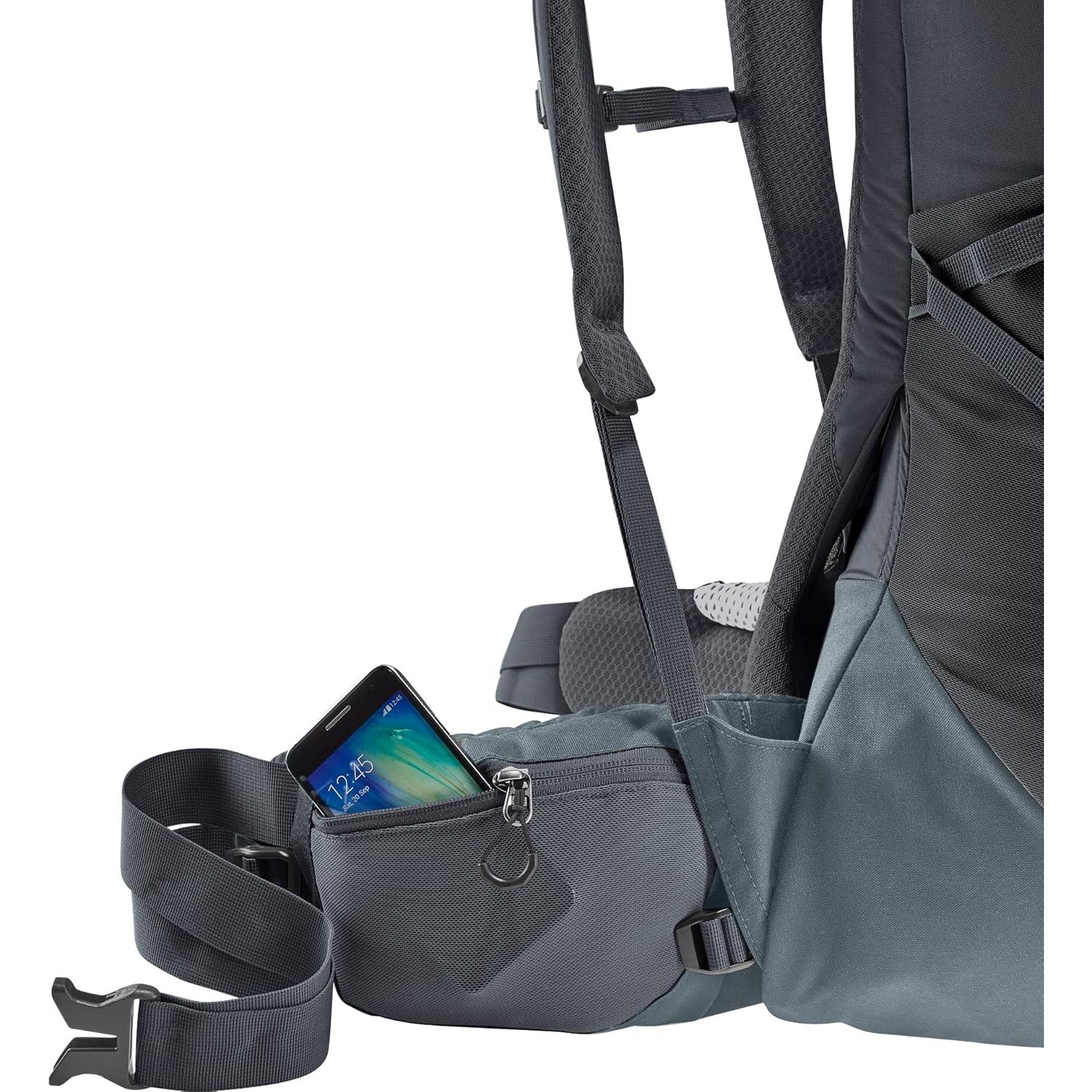 Deuter Aircontact Core 50+10L Hiking Backpack - Graphite-Shale