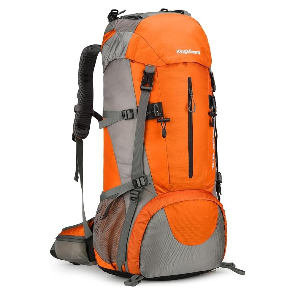 Mochila de Senderismo 70L HongXingHai Impermeable Naranja