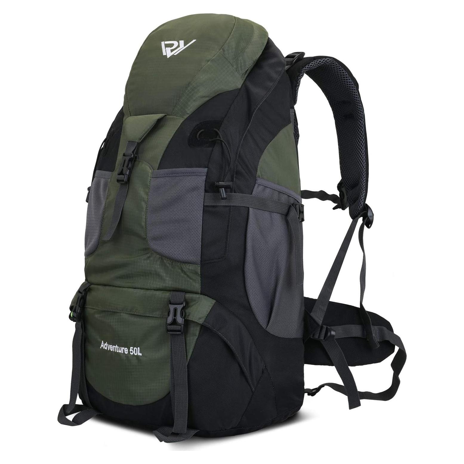 Mochila de Senderismo Russel Molly 50L Impermeable Verde