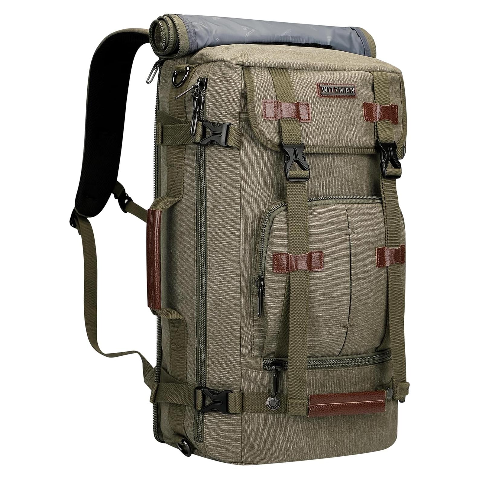 Mochila de Lona WITZMAN Verde Claro 56x31.75x20.32 cm