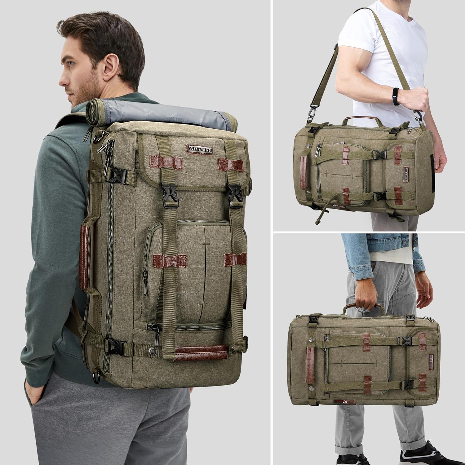 Mochila de Lona WITZMAN Verde Claro 56x31.75x20.32 cm